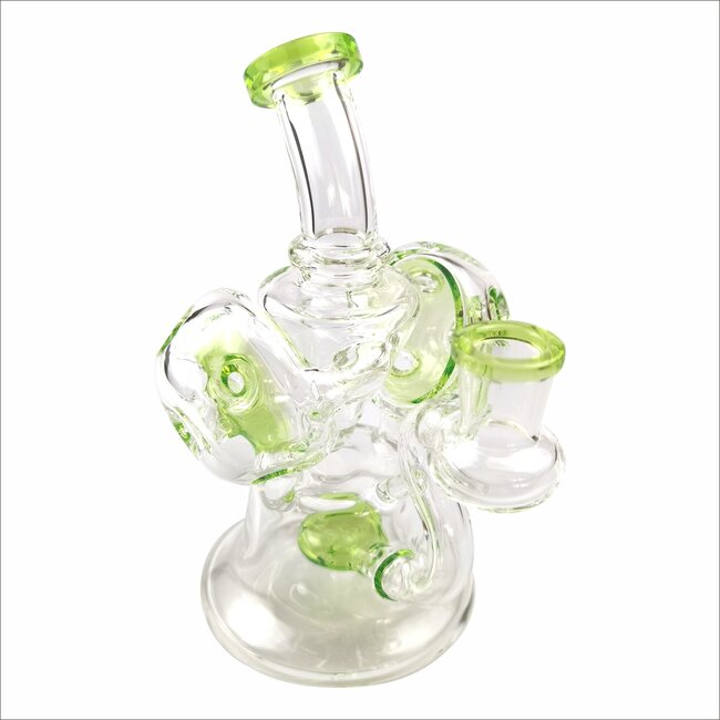 KAPOW 6.5” WIG WAG SWISS PERK RECYCLER C6332-B