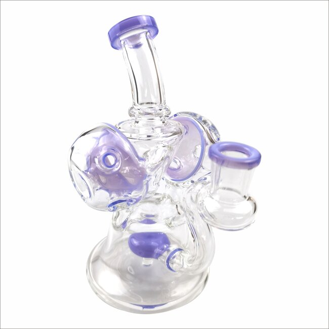 KAPOW 6.5” WIG WAG SWISS PERK RECYCLER C6332-B
