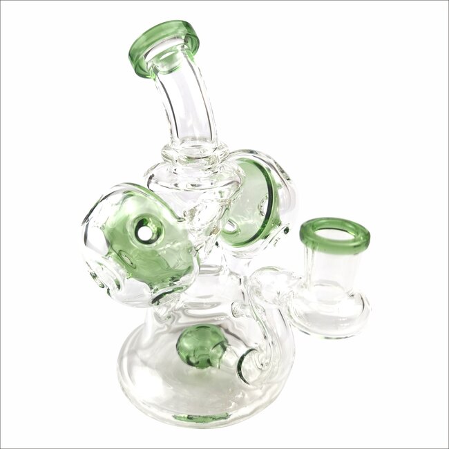KAPOW 6.5” WIG WAG SWISS PERK RECYCLER C6332-B