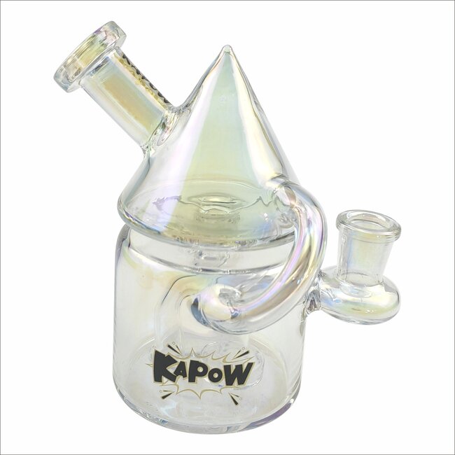 KAPOW 5.3 IRIDESCENT INLINE CONE RECYCLER C6327-B