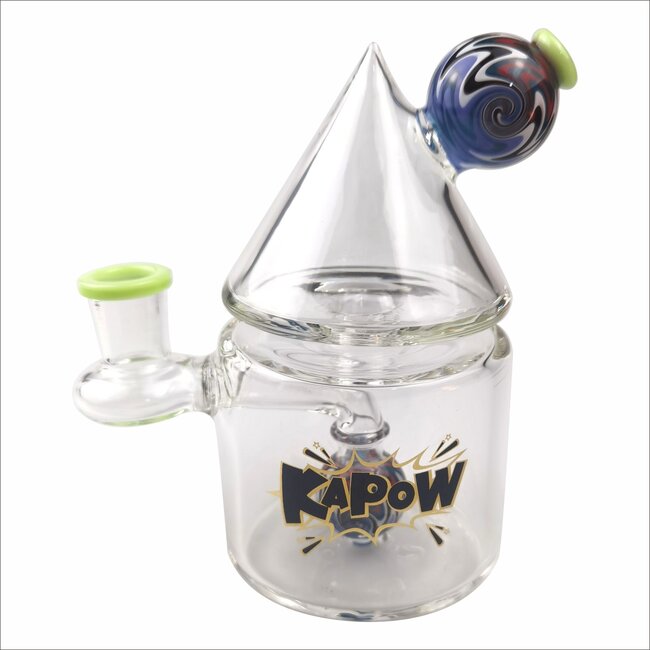 KAPOW 5.3'' HINT OF COLOR WIGWAG INCONE CONE RECYCLER C6328