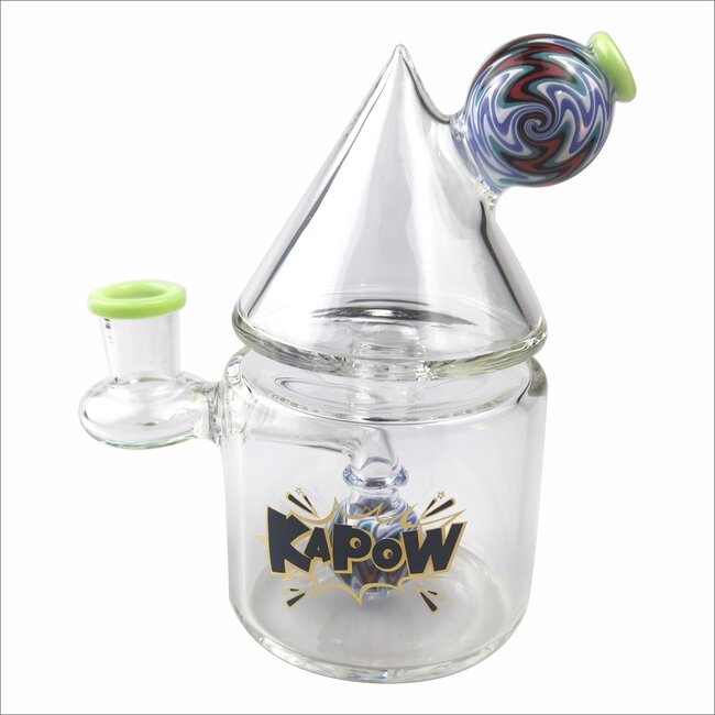 KAPOW 5.3'' HINT OF COLOR WIGWAG INCONE CONE RECYCLER C6328