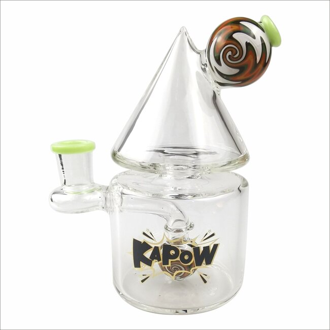 KAPOW 5.3'' HINT OF COLOR WIGWAG INCONE CONE RECYCLER C6328