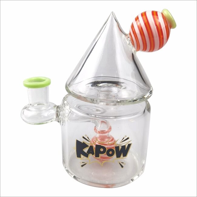 KAPOW 5.3'' HINT OF COLOR WIGWAG  INLINE CONE RECYCLER C6328