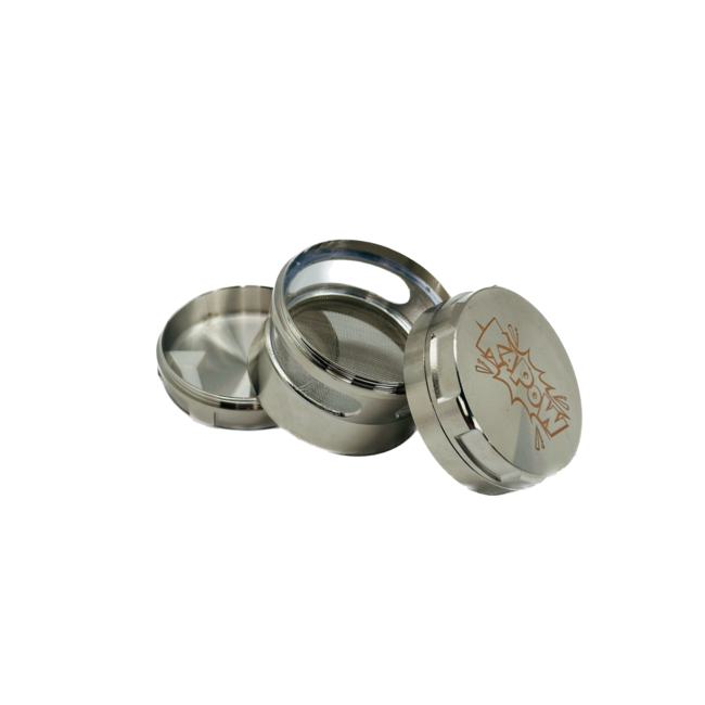 KAPOW KAPOW 4 LAYER GRINDER WITH TRANSPARENT WINDOW -PH6384CK