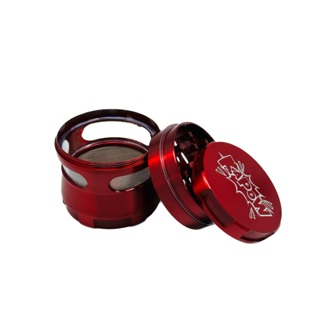 KAPOW KAPOW 4 LAYER GRINDER WITH TRANSPARENT WINDOW -PH6384CK