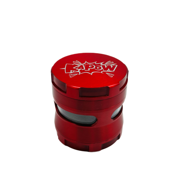 KAPOW KAPOW 4 LAYER GRINDER WITH TRANSPARENT WINDOW -PH6384CK