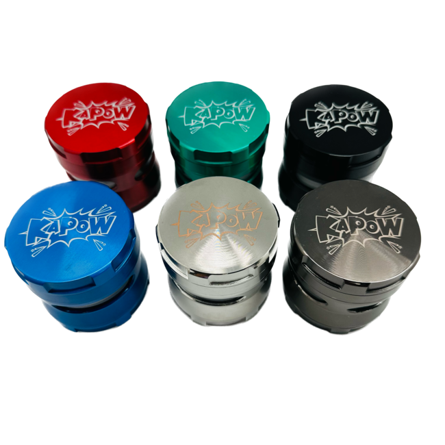 KAPOW KAPOW 4 LAYER GRINDER WITH TRANSPARENT WINDOW -PH6384CK