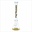 CRYSTAL GLASS 18'' MATCHING DOWNSTEM BEAKER BONG C1628