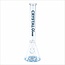 CRYSTAL GLASS 18'' MATCHING DOWNSTEM BEAKER BONG C1628