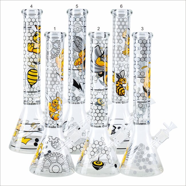 16'' HONEYBEE BEAKER WATER BONG  C1654