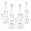 CRYSTAL GLASS 12'' 5MM BEAKER BASE WATER PIPE W/ MATRIX PERC C2117