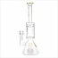 CRYSTAL GLASS 12'' 5MM BEAKER BASE WATER PIPE W/ MATRIX PERC C2117