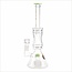 CRYSTAL GLASS 12'' 5MM BEAKER BASE WATER PIPE W/ MATRIX PERC C2117