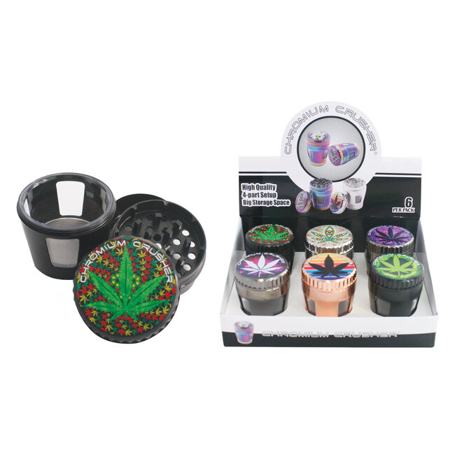 CHROMIUM CHROMIUM CRUSHER 4 PIECE STORAGE