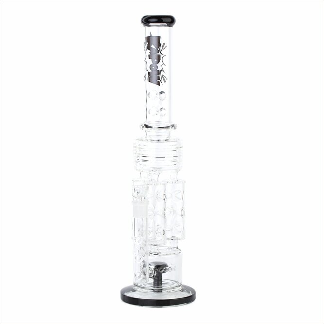 KAPOW 19'' ICE PINCH TRIPLE HONEYCOMB CHAMBER PERC RECYCLER WATER PIPE C1563