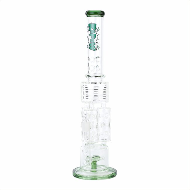 KAPOW 19'' ICE PINCH TRIPLE HONEYCOMB CHAMBER PERC RECYCLER WATER PIPE C1563