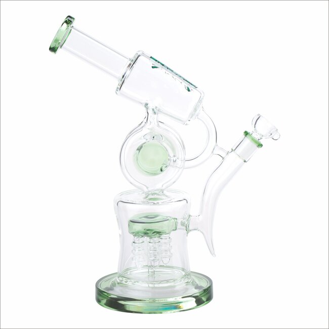 KAPOW 11'' GOURD PERCOLATOR THREE CHAMBER GLASS BONG C1565