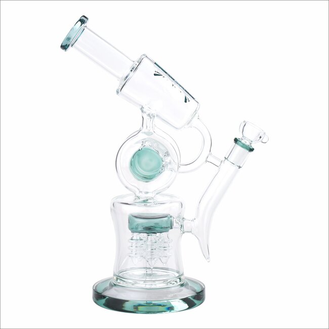 KAPOW 11'' GOURD PERCOLATOR THREE CHAMBER GLASS BONG C1565