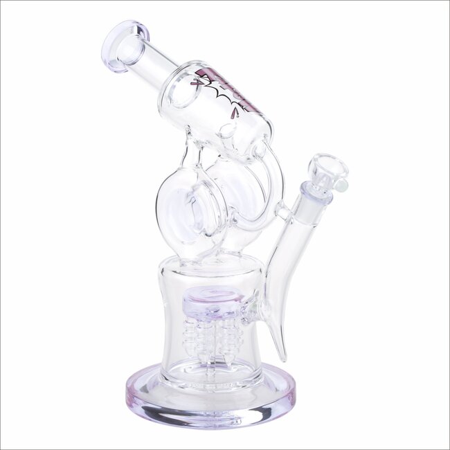 KAPOW 11'' GOURD PERCOLATOR THREE CHAMBER GLASS BONG C1565