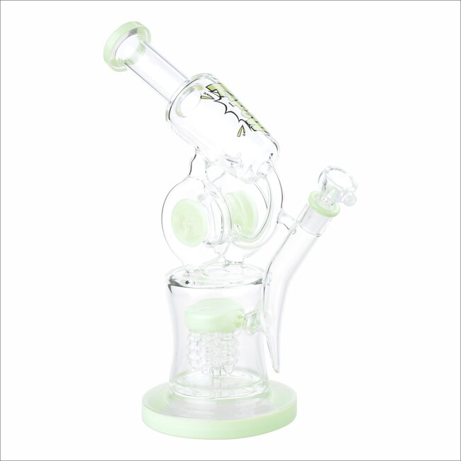 KAPOW 11'' GOURD PERCOLATOR THREE CHAMBER GLASS BONG C1565