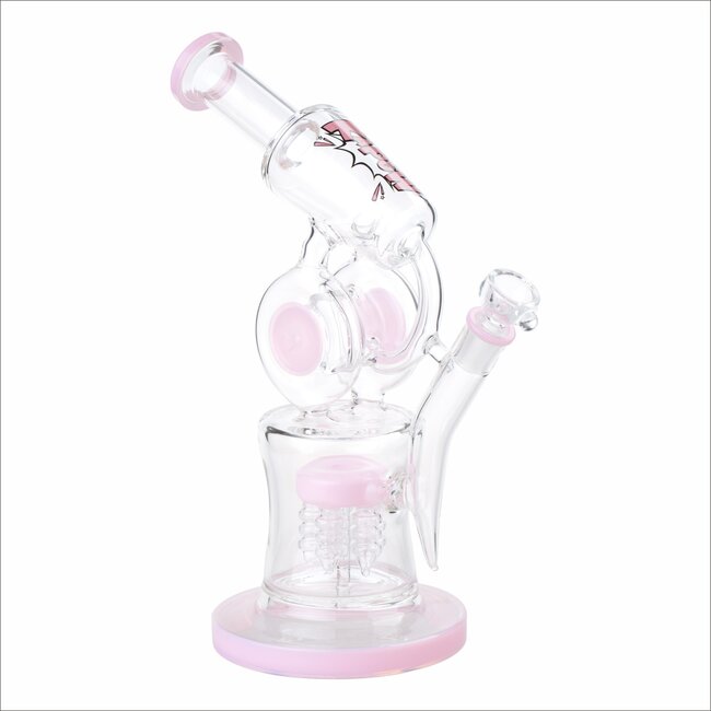 KAPOW 11'' GOURD PERCOLATOR THREE CHAMBER GLASS BONG C1565