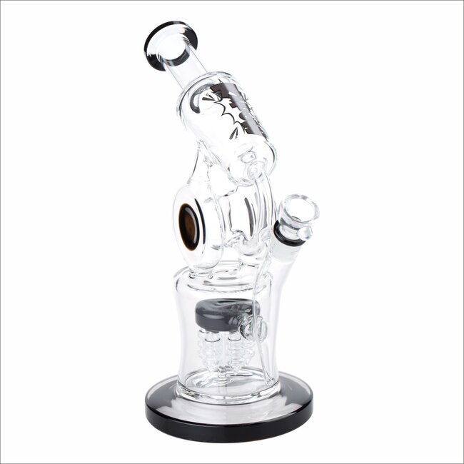 KAPOW 11'' GOURD PERCOLATOR THREE CHAMBER GLASS BONG C1565