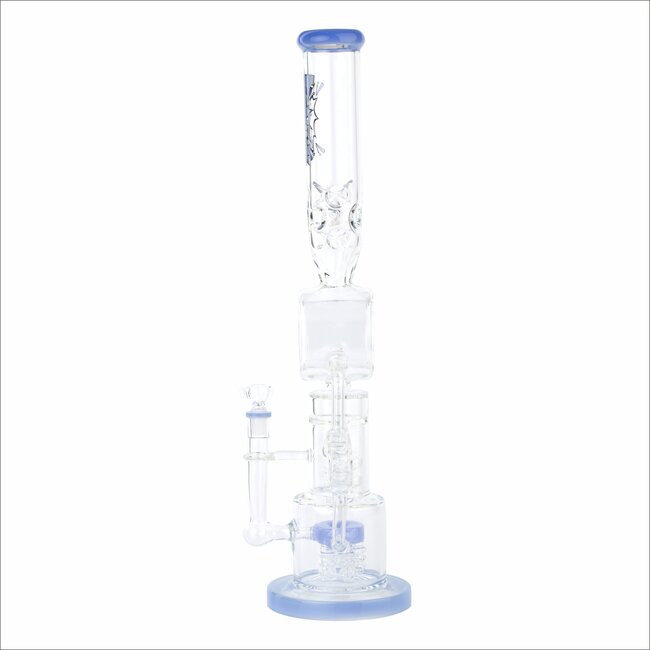 KAPOW 21'' MULTI PERC DOUBLE DONUT RECYCLER WATER PIPE C1568