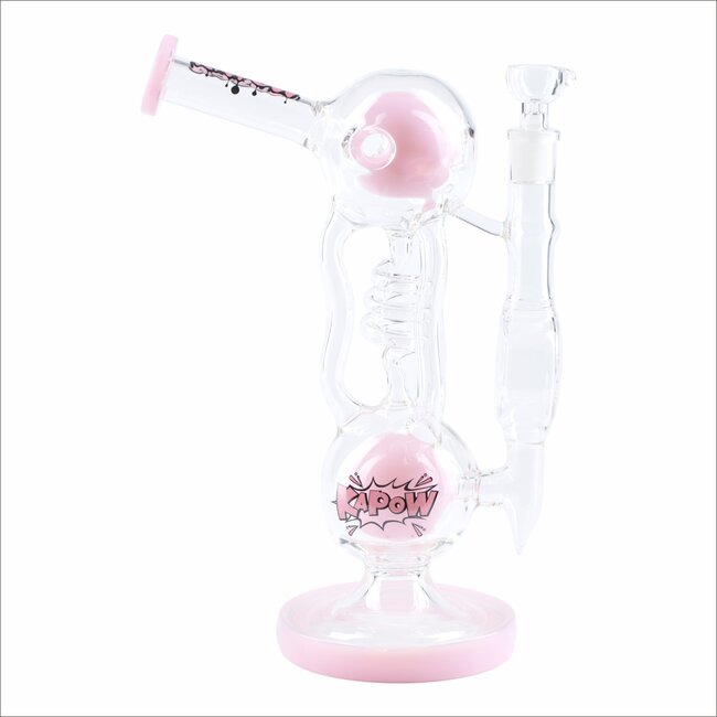 KAPOW 10'' DOUBLE BALL CHAMBER RECYCLER WATER PIPE-C1627
