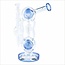 KAPOW 10'' DOUBLE BALL CHAMBER RECYCLER WATER PIPE-C1627