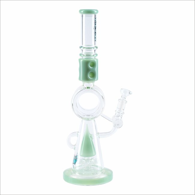 KAPOW 18'' RECYCLER TRIANGLE  PERC BONG C1610