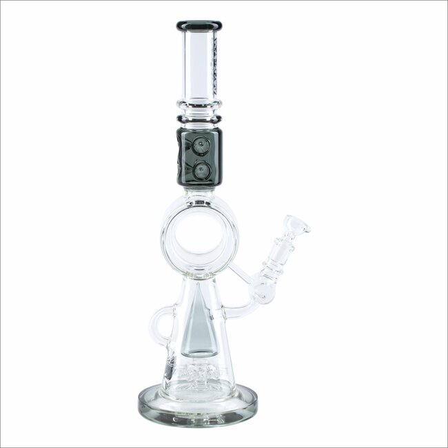 KAPOW 18'' RECYCLER TRIANGLE  PERC BONG C1610