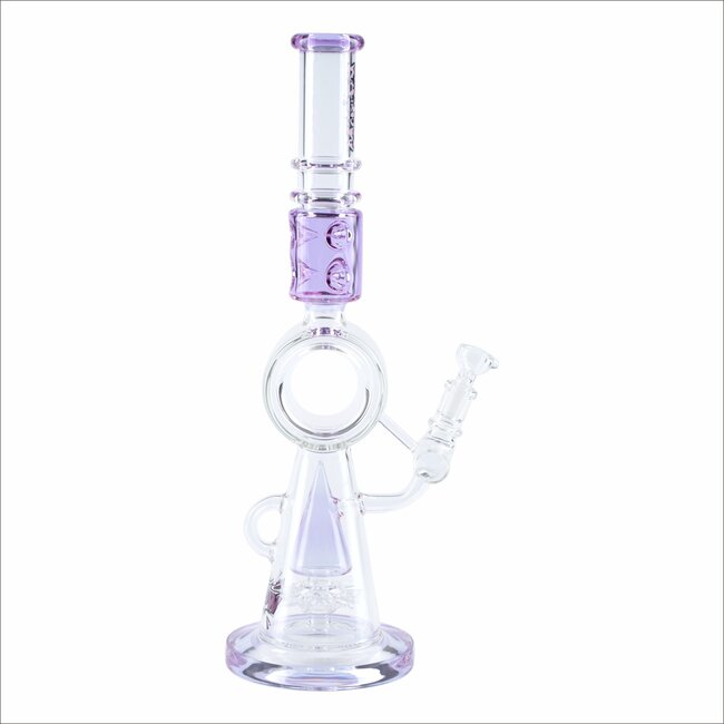 KAPOW 18'' RECYCLER TRIANGLE  PERC BONG C1610