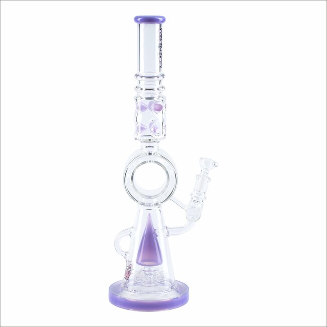 KAPOW 18'' RECYCLER TRIANGLE  PERC BONG C1610