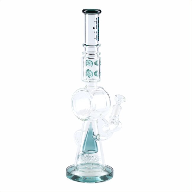 KAPOW 18'' RECYCLER TRIANGLE  PERC BONG C1610
