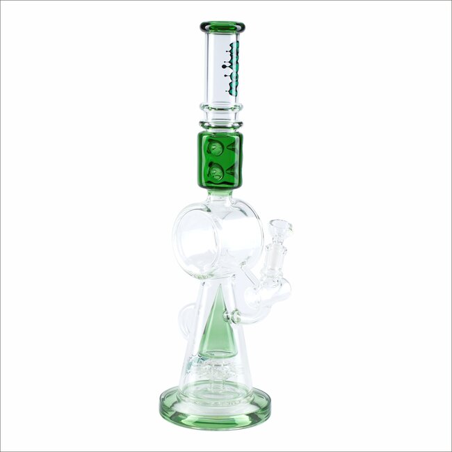 KAPOW 18'' RECYCLER TRIANGLE  PERC BONG C1610