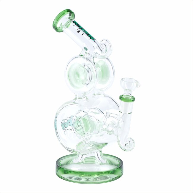 KAPOW 10'' DOUBLE DRUM CHAMBER WATER BONG C1603