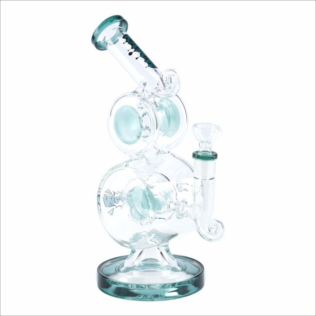KAPOW 10'' DOUBLE DRUM CHAMBER WATER BONG C1603