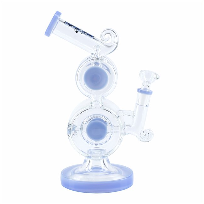 KAPOW 10'' DOUBLE DRUM CHAMBER WATER BONG C1603