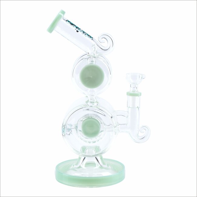 KAPOW 10'' DOUBLE DRUM CHAMBER WATER BONG C1603