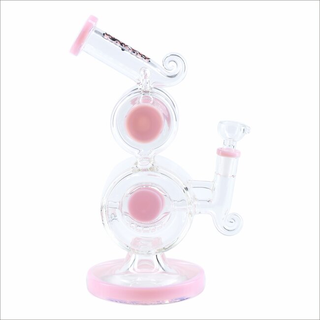 KAPOW 10'' DOUBLE DRUM CHAMBER WATER BONG C1603