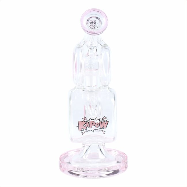 KAPOW 10'' DOUBLE DRUM CHAMBER WATER BONG C1603