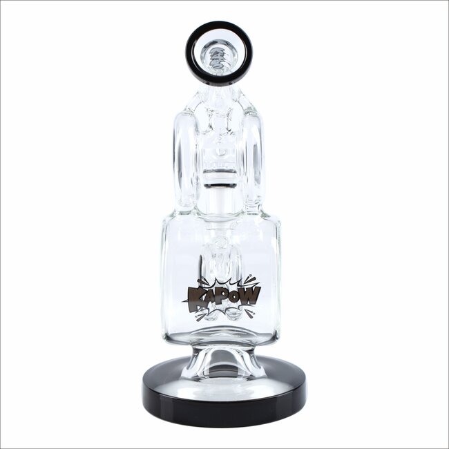 KAPOW 10'' DOUBLE DRUM CHAMBER WATER BONG C1603