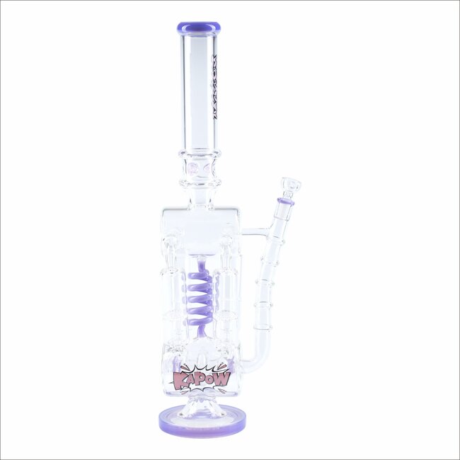 KAPOW 20'' QUAD HONEYCOMB & SPIRAL MULTI PERC RECYCLER WATER PIPE  C1607
