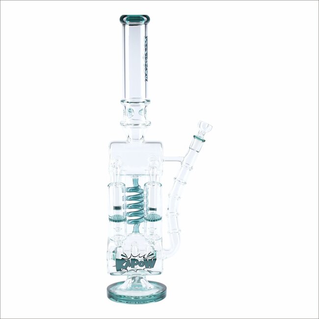 KAPOW 20'' QUAD HONEYCOMB & SPIRAL MULTI PERC RECYCLER WATER PIPE  C1607