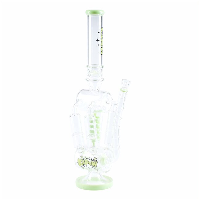 KAPOW 20'' QUAD HONEYCOMB & SPIRAL MULTI PERC RECYCLER WATER PIPE  C1607