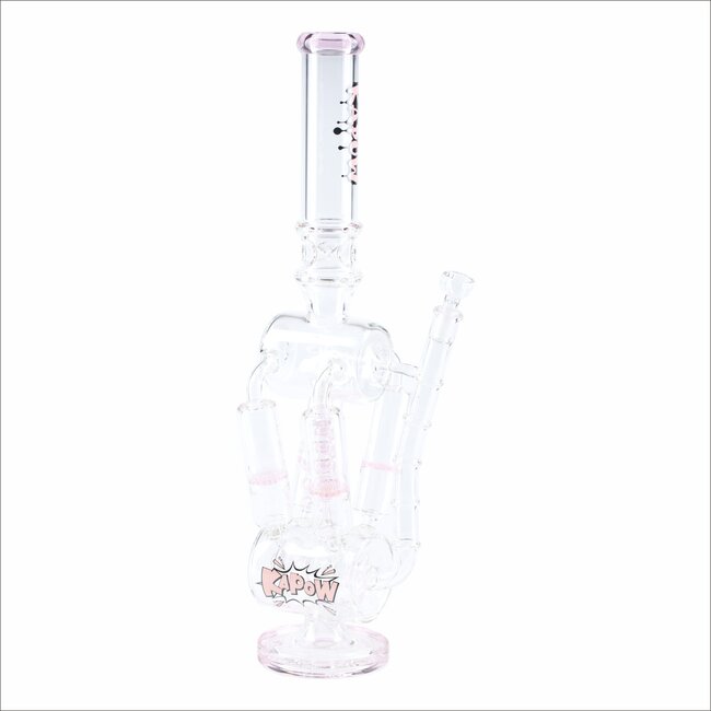 KAPOW 20'' QUAD HONEYCOMB & SPIRAL MULTI PERC RECYCLER WATER PIPE  C1607