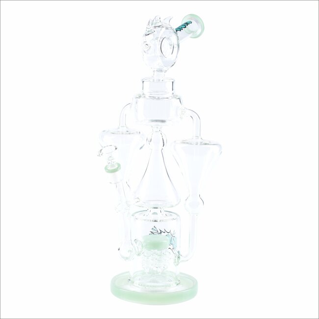 KAPOW 16'' ALIEN 5-ARM TREE PERC WATER PIPE C1612