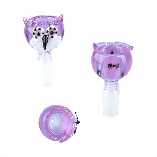 KAPOW 14MM  CUTE OWE SHAPE GLASS BOWL