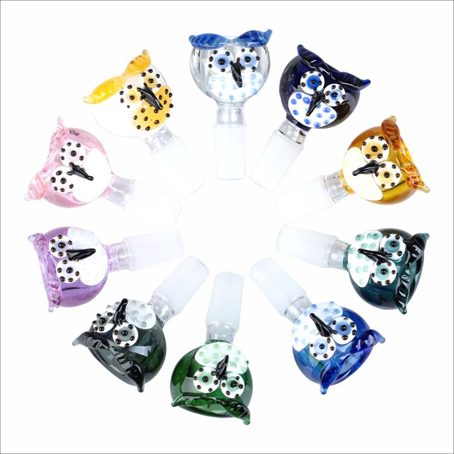 KAPOW 14MM CUTE OWE SHAPE GLASS BOWL
